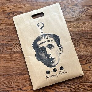 New in Pack Trader Joe’s Brown Mystery Pack Bag